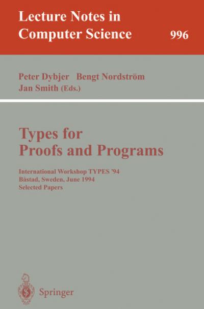 Types for Proofs and Programs