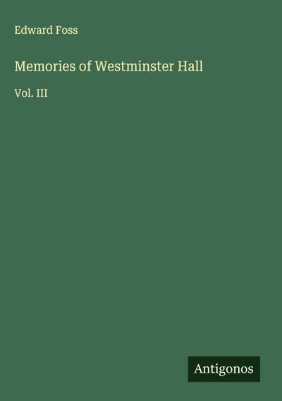 Memories of Westminster Hall