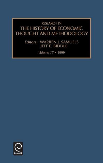 Research in the History of Economic Thought and Methodology