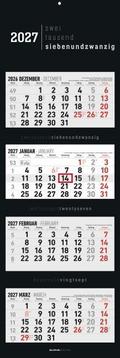 4-Monatskalender Black 2027