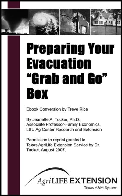 Preparing Your Evacuation &quote;Grab and Go&quote; Box