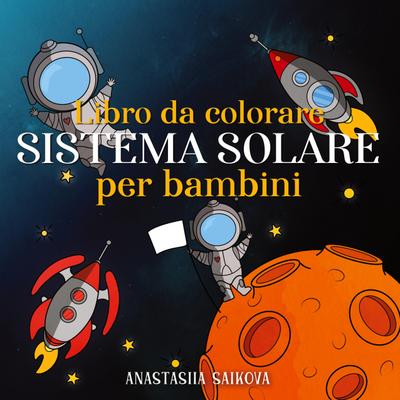 Libro da colorare sistema solare per bambini