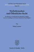Werbefernsehen und Öffentliches Recht.