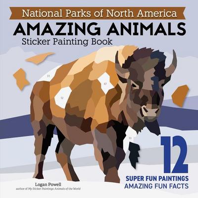 National Parks of North America Amazing Animals Sticker Painting Book