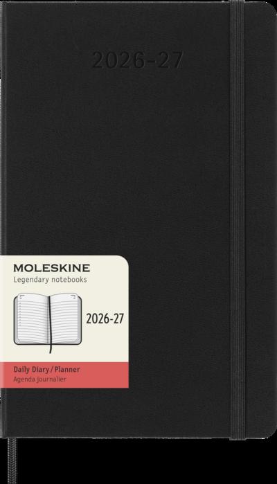 Moleskine Tageskalender L/A5 Schwarz Juli-Dezember 2026/2027