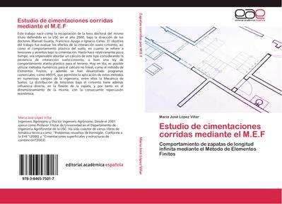 Estudio de cimentaciones corridas mediante el M.E.F