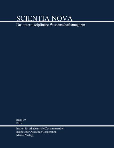 SCIENTIA NOVA Band 19, 2015