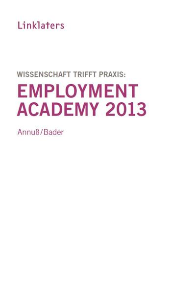 Linklaters Employment Academy 2013