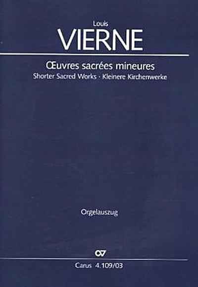 Kleinere Kirchenwerke, Orgelauszug