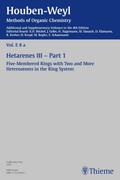 Houben-Weyl Methods of Organic Chemistry Vol. E 8a, 4th Edition Supplement