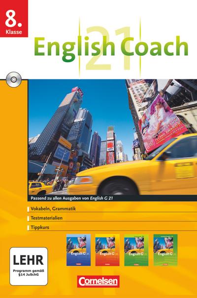 English G 21 Band 4: 8. Sj./English Coach/DVD-ROM