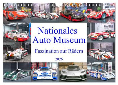 Nationales Auto Museum, Faszination auf Rädern (Wandkalender 2026 DIN A4 quer), CALVENDO Monatskalender