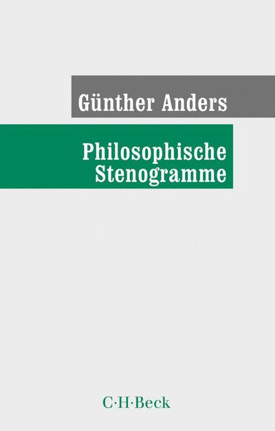 Philosophische Stenogramme
