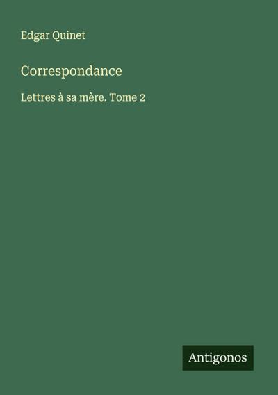 Correspondance