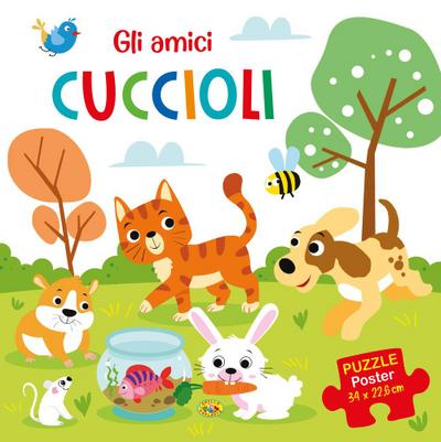 Gli amici cuccioli. Puzzle poster