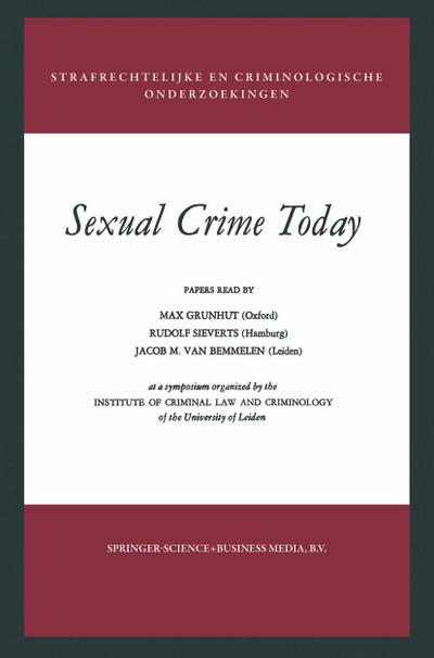 Sexual Crime Today