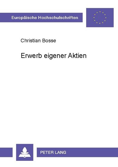 Erwerb eigener Aktien