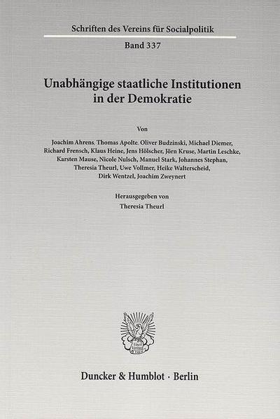 Unabhängige staatliche Institutionen in der Demokratie.