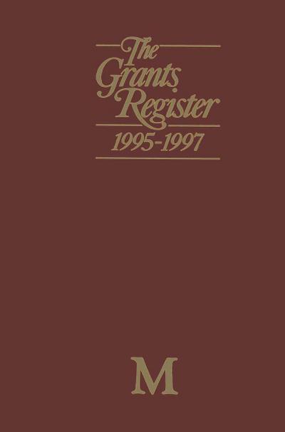 The Grants Register 1995-1997