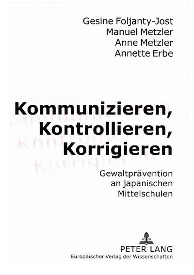 Kommunizieren, Kontrollieren, Korrigieren