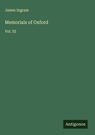 Memorials of Oxford