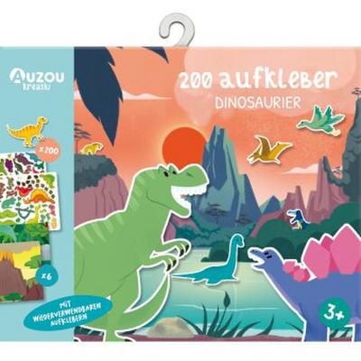 200 Aufkleber - Dinosaurier