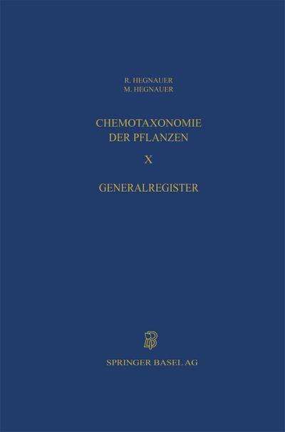 Chemotaxonomie der Pflanzen