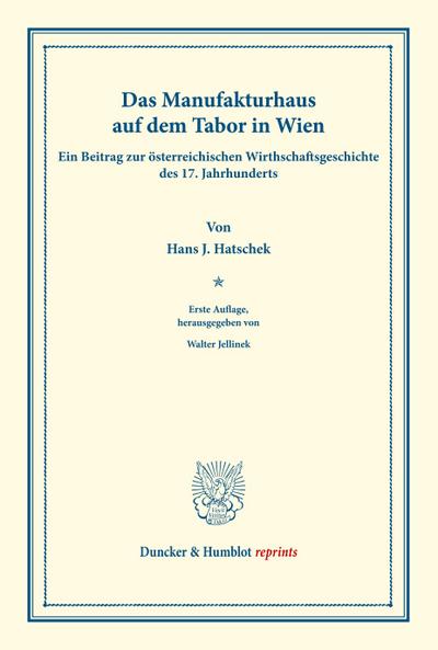 Das Manufakturhaus auf dem Tabor in Wien.