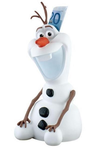 Bullyland 12104 - Spardose, Walt Disney Die Eiskönigin, völlig unverfroren, Olaf, ca. 24 cm