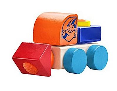 Klettini Lastwagen, Stapelspielzeug, 6 Teile