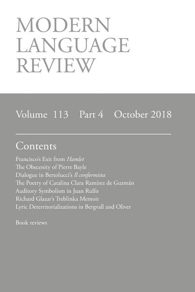 Modern Language Review (113