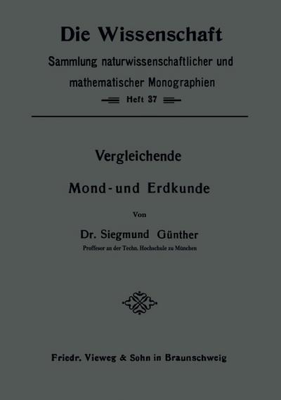 Vergleichende Mond- und Erdkunde