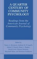 A Quarter Century of Community Psychology
