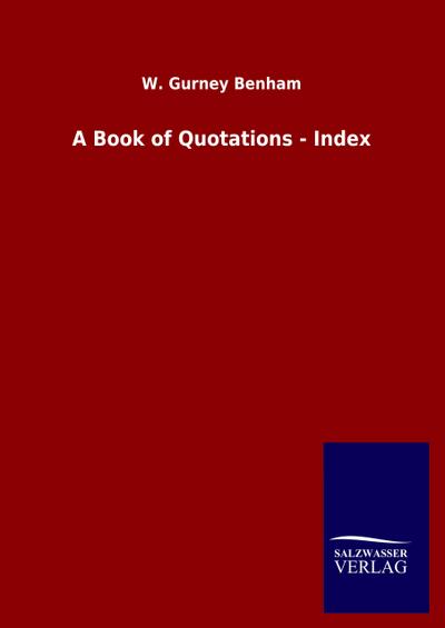 A Book of Quotations - Index