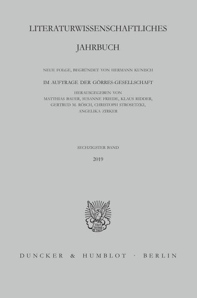 Literaturwissenschaftliches Jahrbuch.