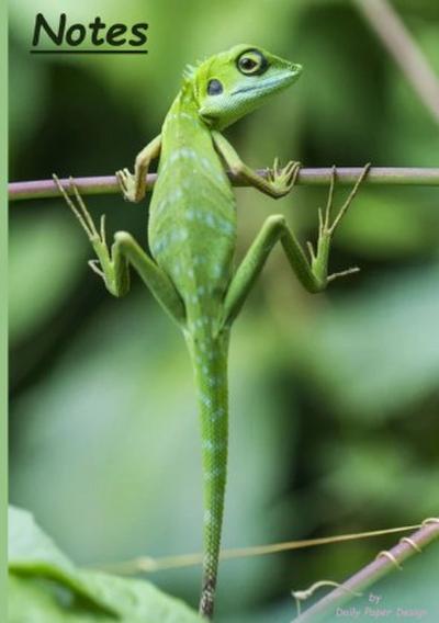 Notizbuch A5 dotted [Lizard - Eidechse] Softcover von Daily Paper Design | 80 Seiten | als Tagebuch, Bullet Journal, Notizheft | FSC-zertifiziert & aus nachhaltiger und umweltschonender Forstwirtschaft