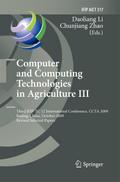 Computer and Computing Technologies in Agriculture
