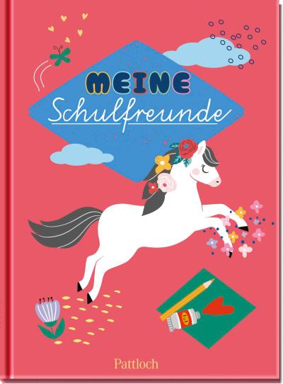 Meine Schulfreunde (Pferde): Perfektes Geschenk für den Schulanfang - Freundebuch für die Grundschule zum Thema Pferde (Freundebücher)