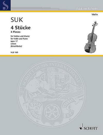 4 Stücke op.17für Violine und Klavier