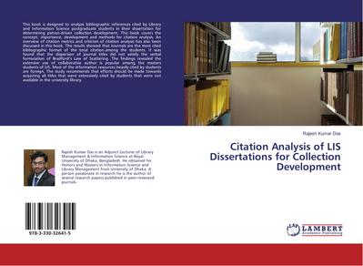 Citation Analysis of LIS Dissertations for Collection Development - Rajesh Kumar Das