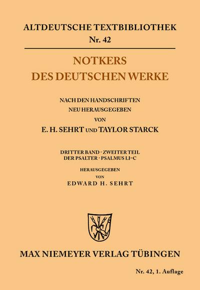Notkers des Deutschen Werke