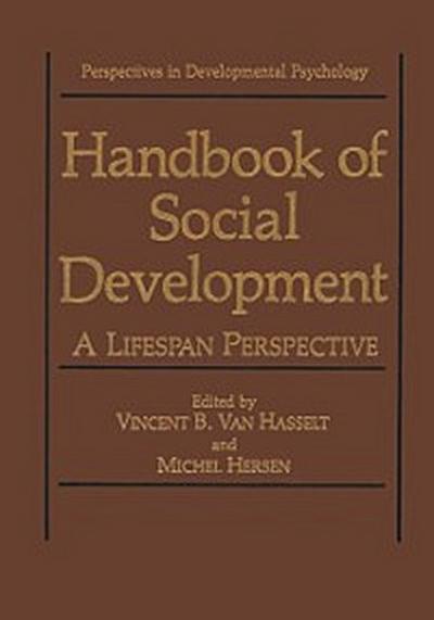 Handbook of Social Development