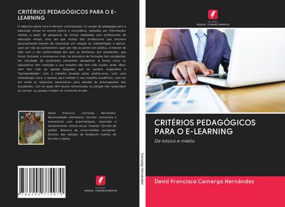 CRITÉRIOS PEDAGÓGICOS PARA O E-LEARNING