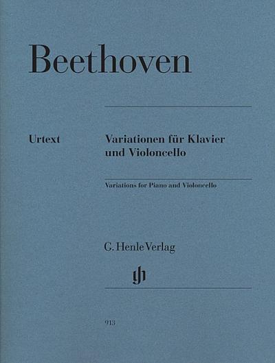 Beethoven, Ludwig van - Variations pour piano et violoncelle