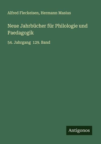 Neue Jahrbücher für Philologie und Paedagogik