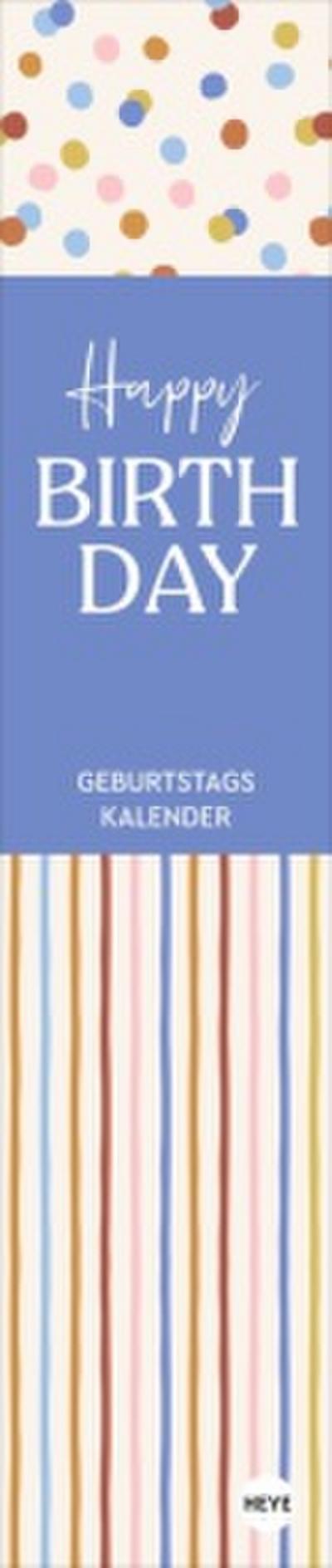 Design Geburtstagskalender Langplaner mini