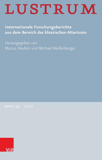 Lustrum Band 54 – 2012