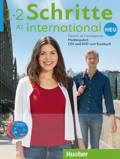 Schritte international Neu 1+2: 5 Audio-CDs und 1 DVD zum Kursbuch.Deutsch als Fremdsprache / Medienpaket