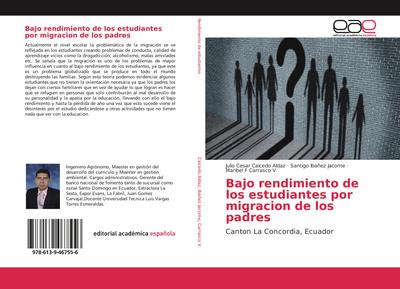 Bajo rendimiento de los estudiantes por migracion de los padres