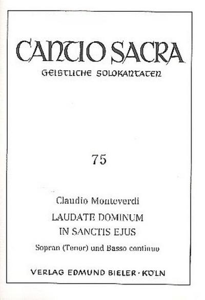 Laudate dominum in sanctis ejusfür hohe Singstimme und Klavier